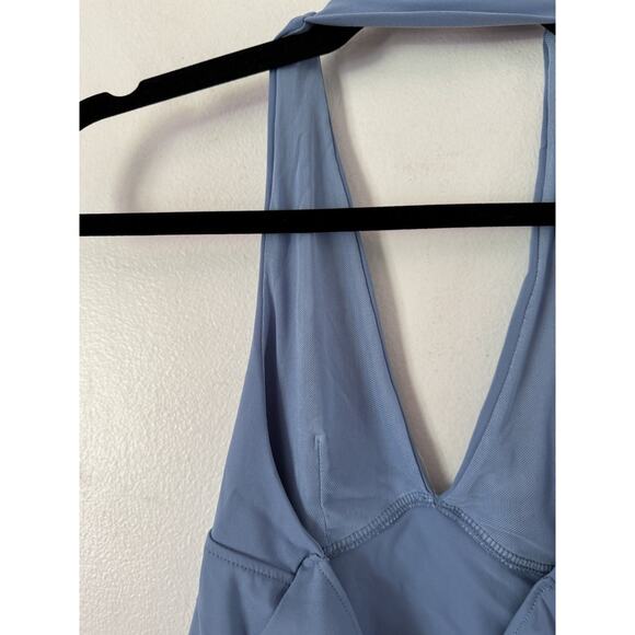 Free People Movement Still Here Halter Basic Top Cami Blue Stretch XS NWT - Picture 8 of 10